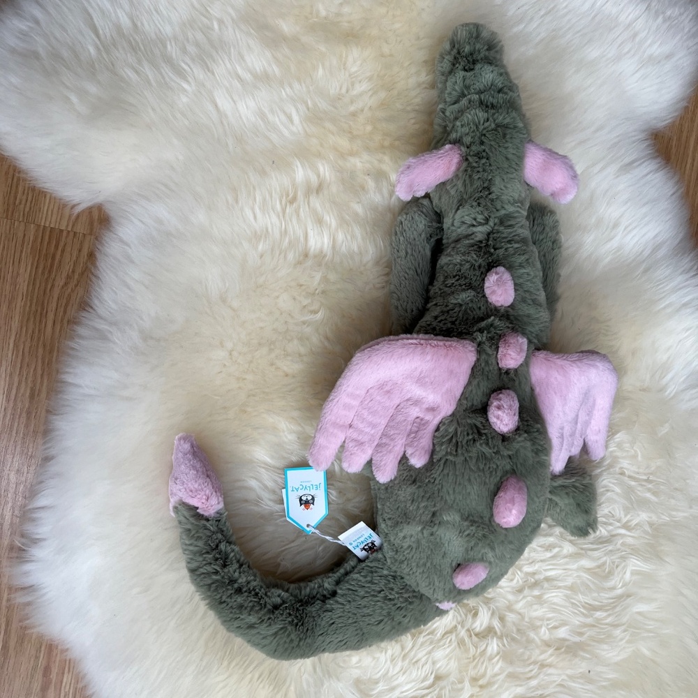 Jellycat Large Malachy Dragon, NWT - Picture 4 of 4